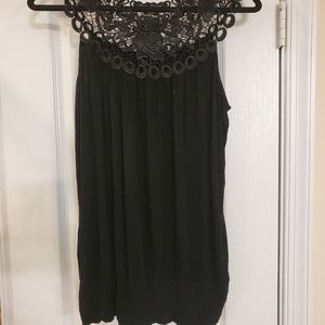 Sleeveless embroidered top